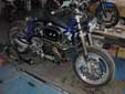 miniature Buell bleu