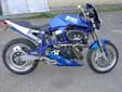 miniature Buell bleu