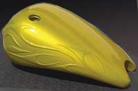 liquid flames sur reservoir jaune