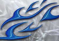 liquid flames bleues